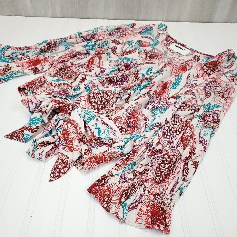 Anthropologie Tugboat Saraya Floral Blouse - Picture 11 of 15